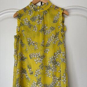 Who What Wear Sz XS Flower print Sleeveless Top